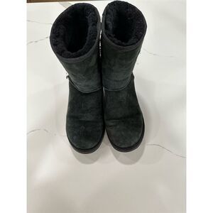 UGG Women's Classic  Black Suede Boots‎ Size 10